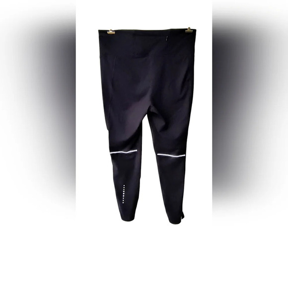 Nine West Active Black & White Yoga Athletic Leggings Reflective Stripes L - Picture 2 of 10